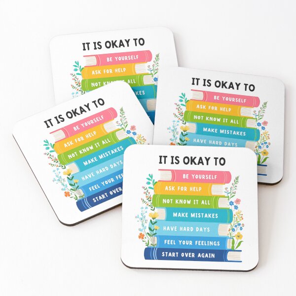 Item preview, Mental Health Book Stack – Motivational Self-Care Quote Design designed and sold by HalloweenGift.