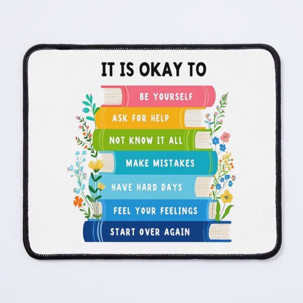 Item preview, Mental Health Book Stack – Motivational Self-Care Quote Design designed and sold by HalloweenGift.