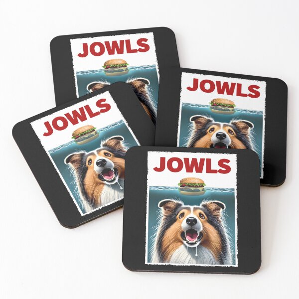 Item preview, Funny Shetland Sheepdog and Hamburger Parody Jowls Dog Lover designed and sold by Kimberley King Art  King Art.