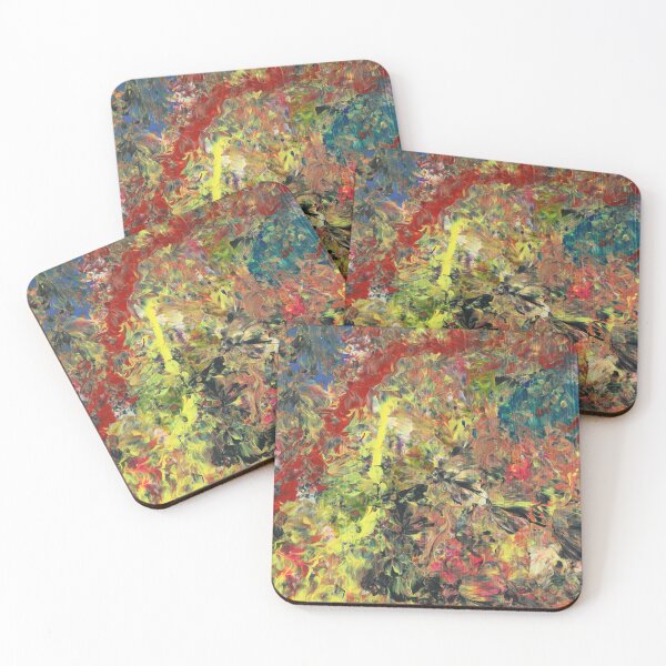Item preview, Art by Mike in 70s style colorful and pop abstract colorful cosmos fire designed and sold by allartbymike.