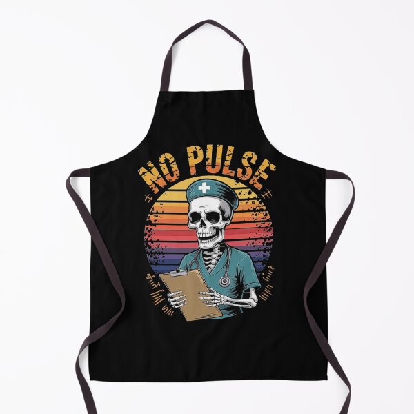Item preview, Funny Skeleton Nurse No Pulse Design – Dark Humor Medical Art for Healthcare Workers designed and sold by love3617.
