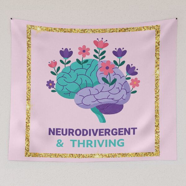 Item preview, Neurodiversity in Bloom - Part of the "Neurodivergent & Thriving" collection designed and sold by AnTartstudios.
