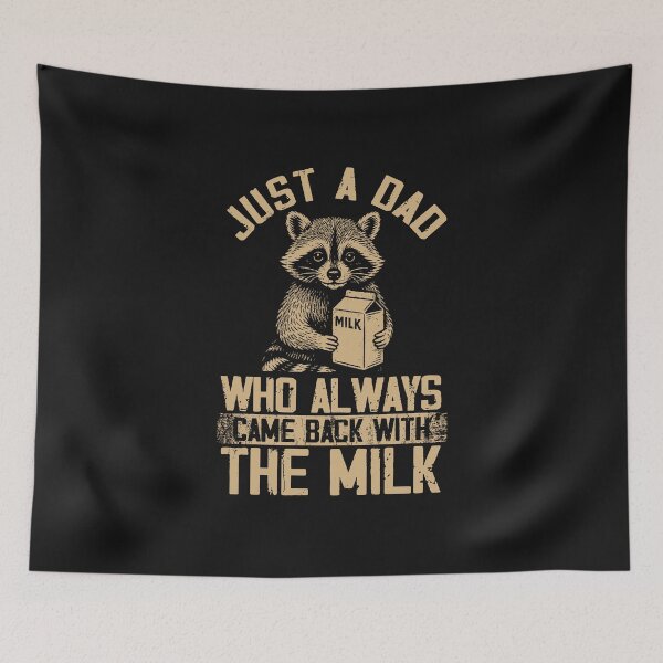 Item preview, Dad With The Milk Father's Day Funny Gift Racoon Lover designed and sold by alenaz.