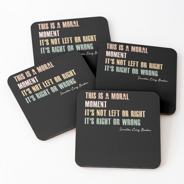 Item preview, Cory Booker Moral Moment, Not Right or Left It's Right Or Wrong designed and sold by Hoahip.