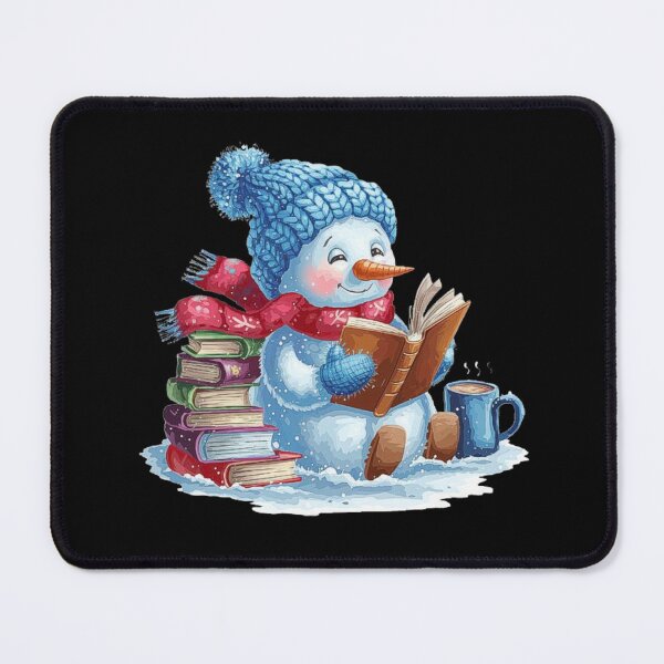 Item preview, Cute Winter Snowman Reading Books – Cozy Christmas Illustration for Book Lovers designed and sold by love3617.