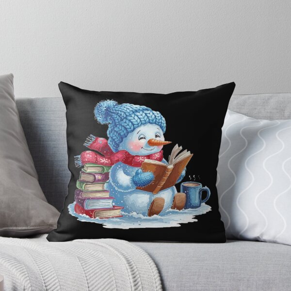 Item preview, Cute Winter Snowman Reading Books – Cozy Christmas Illustration for Book Lovers designed and sold by love3617.