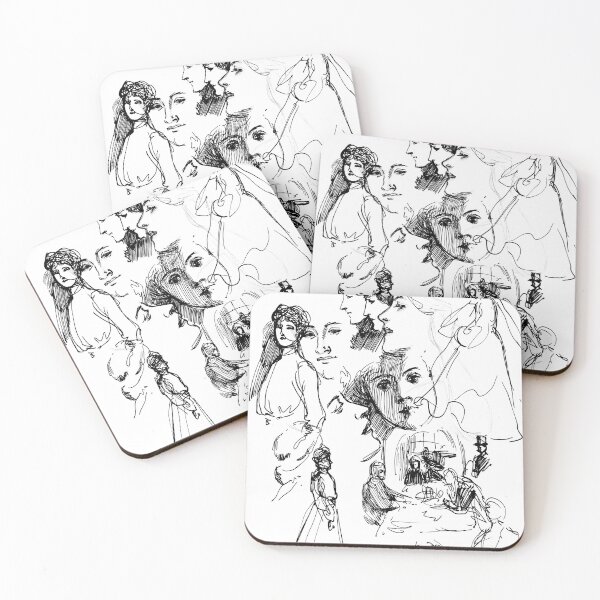 Item preview, Sketchbook drawings from 1905. Original art. Alfred Edelfelt. designed and sold by Shoot-The-Moon.