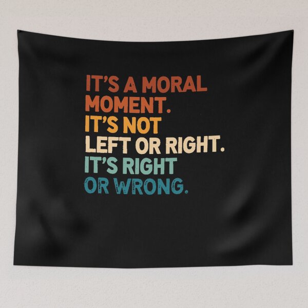 Item preview, It's A Moral Moment It's Not Left Or Right It's Right Or Wrong, Cory Booker 2025 designed and sold by Hoahip.