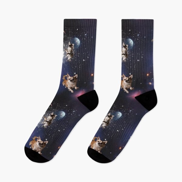 Item preview, Floating Chihuahuas in a swirling galaxy designed and sold by Chihuahuaverse.