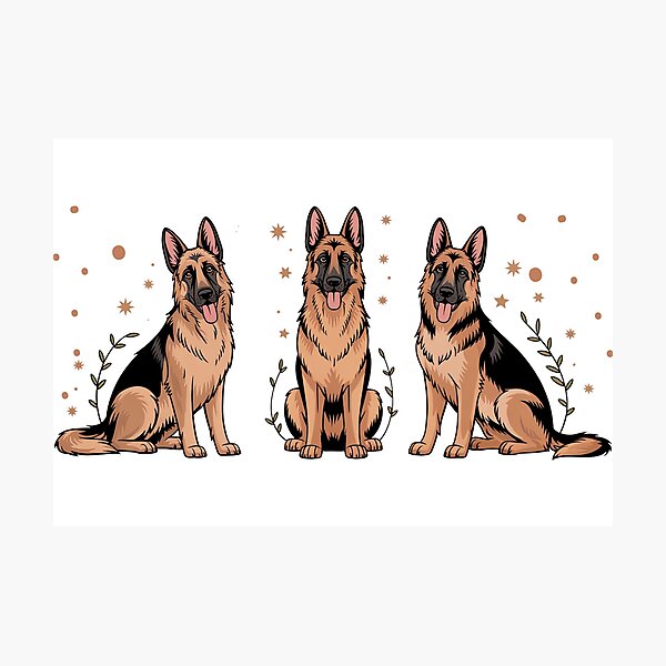 Item preview, German Shepherd Dogs,  Puppy Canine Family Fun designed and sold by madtoyman.