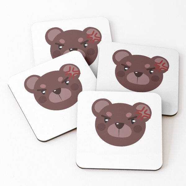 Item preview, cute angry bear  designed and sold by Hec.Heccc.