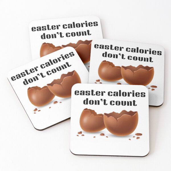 Item preview, Easter Calories Don't Count Funny Food Quote Design designed and sold by IndreB.