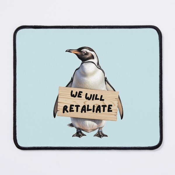 Item preview, Penguins against tariffs we will retaliate  designed and sold by FatBirdie.