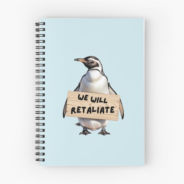 Item preview, Penguins against tariffs we will retaliate  designed and sold by FatBirdie.