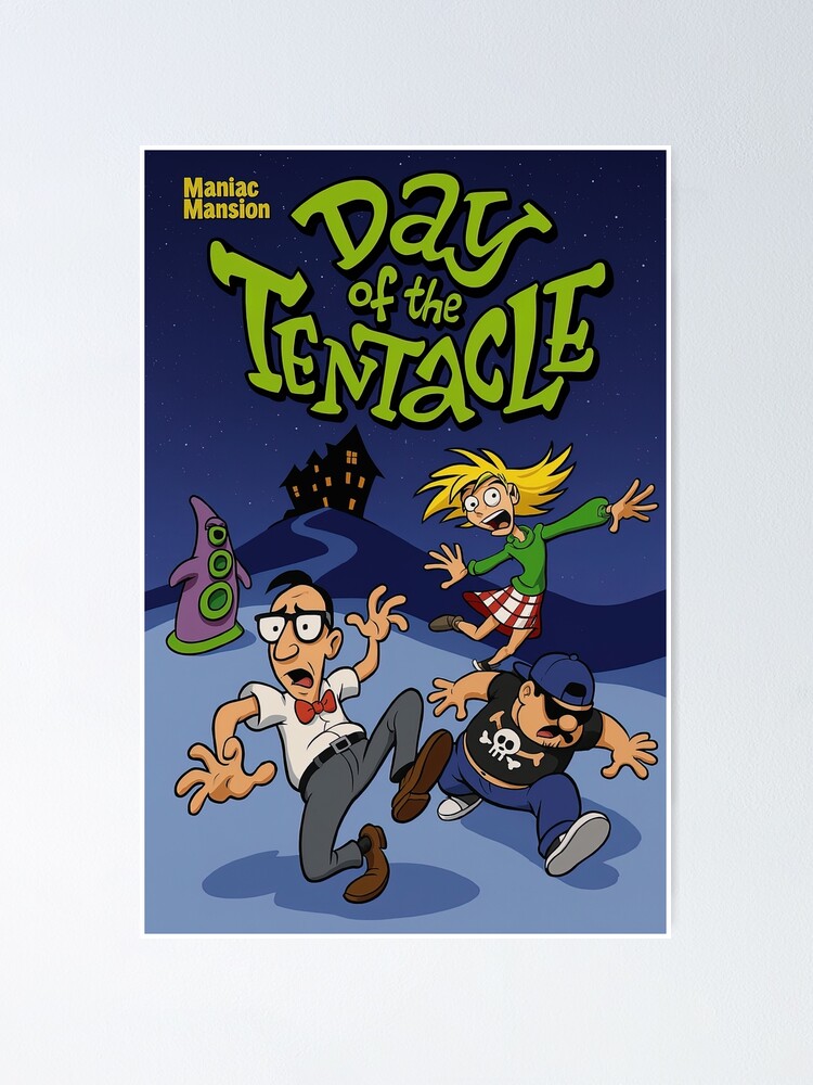 arquivo 3D MANIAC MANSION: DAY OF THE TENTACLE 🐙 ·modelo de impressão arquivo 3D MANIAC MANSION: DAY OF THE TENTACLE 🐙 ·modelo de impressão
