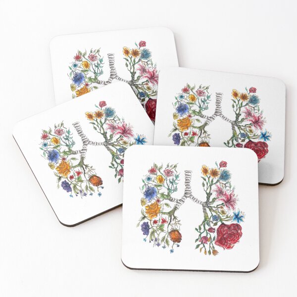 Item preview, Lung Anatomy and Flowers Art  designed and sold by Terouz.