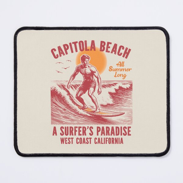 Item preview, Capitola Beach Surfers Paradise Santa Cruz County California designed and sold by eclecTEEq.