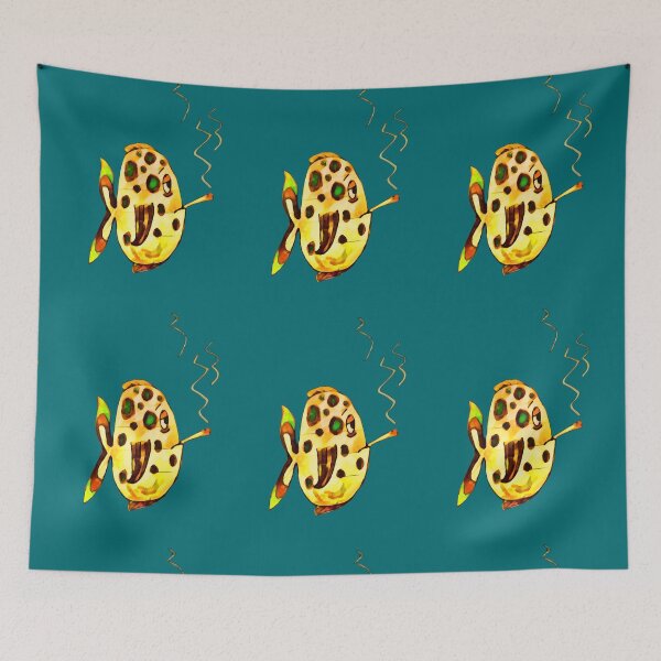 Item preview, Chiller fish with cigarette – in comic style designed and sold by Vision Illustrated.