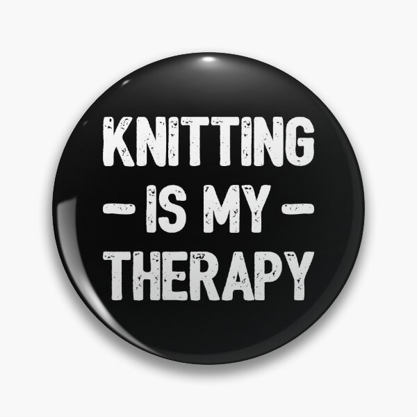 Item preview, Knitting Is My Therapy II designed and sold by Lemon Pepper.