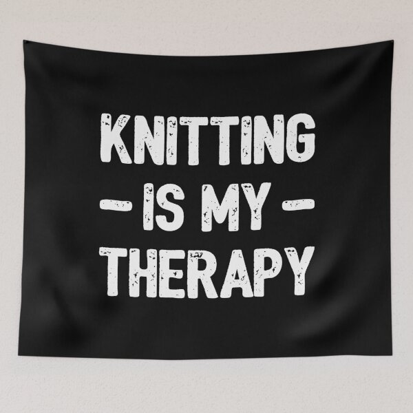 Item preview, Knitting Is My Therapy II designed and sold by Lemon Pepper.