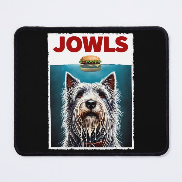 Item preview, Funny Skye Terrier and Hamburger Parody Jowls Dog Lover designed and sold by Kimberley King Art King Art.