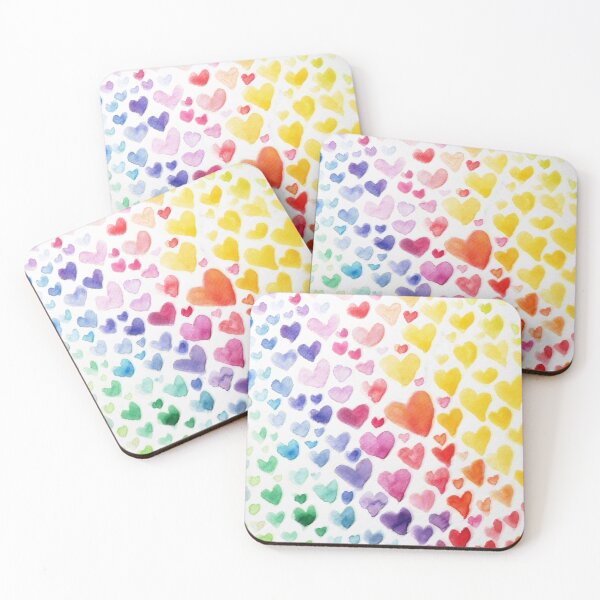 Item preview, Rainbow Hearts designed and sold by FrictionMaxxing.