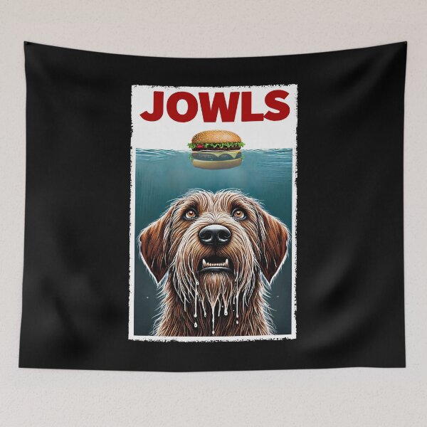 Item preview, Funny Spinone Italiano and Hamburger Parody Jowls Dog Lover designed and sold by Kimberley King Art  King Art.