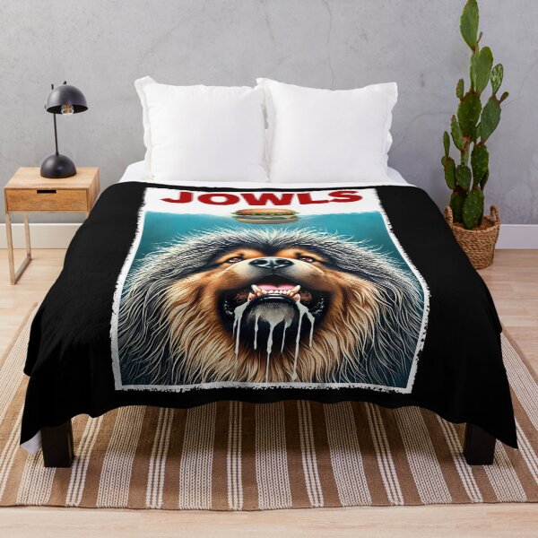 Item preview, Funny Tibetan Mastiff and Hamburger Parody Jowls Dog Lover designed and sold by Kimberley King Art  King Art.