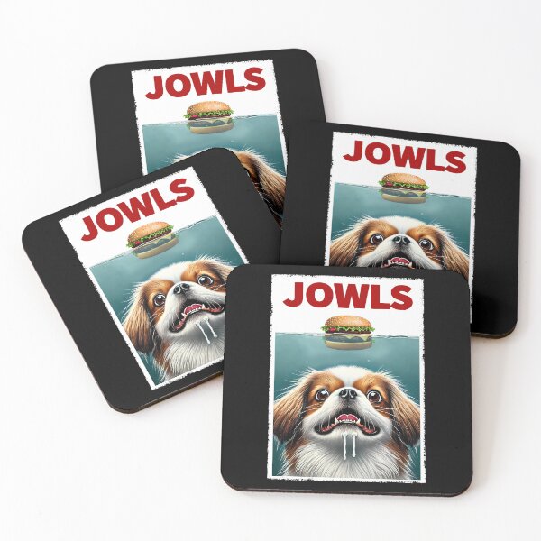 Item preview, Funny Tibetan Spaniel and Hamburger Parody Jowls Dog Lover designed and sold by Kimberley King Art  King Art.