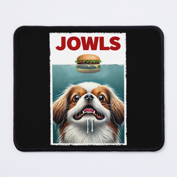 Item preview, Funny Tibetan Spaniel and Hamburger Parody Jowls Dog Lover designed and sold by Kimberley King Art King Art.