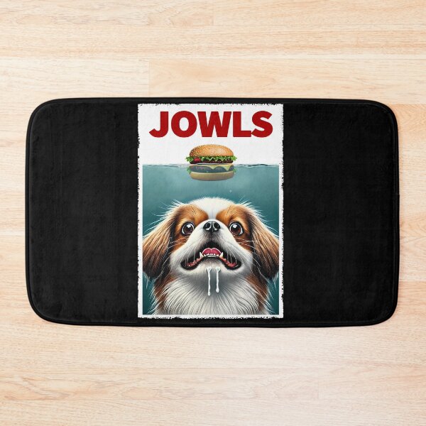 Item preview, Funny Tibetan Spaniel and Hamburger Parody Jowls Dog Lover designed and sold by Kimberley King Art  King Art.