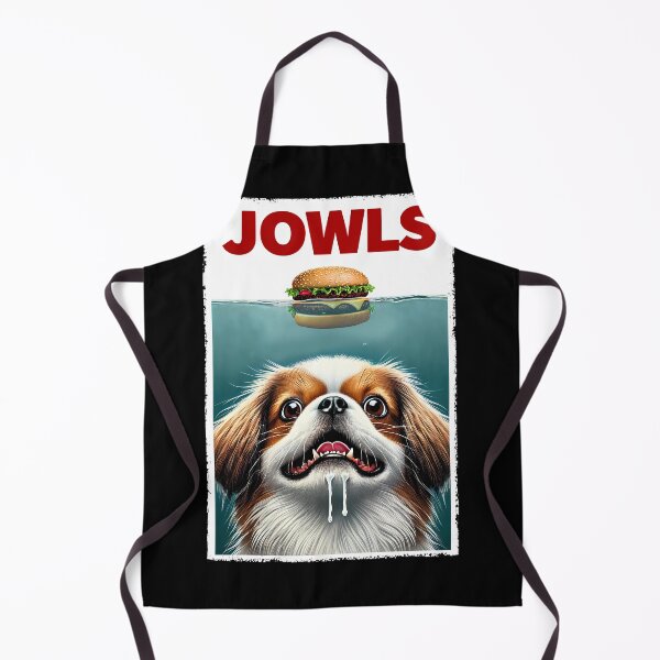 Item preview, Funny Tibetan Spaniel and Hamburger Parody Jowls Dog Lover designed and sold by Kimberley King Art King Art.