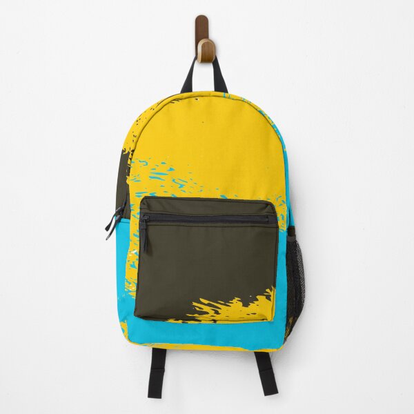 Item preview, Abstract Art, Yellow and Blue, Textured Art, Black Art designed and sold by hutech.