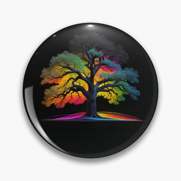 Item preview, Tree in fluorescent colors designed and sold by CreatedByMyself.