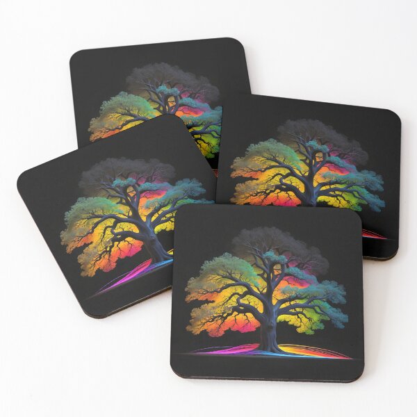 Item preview, Tree in fluorescent colors designed and sold by CreatedByMyself.