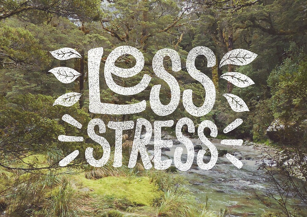 Less stress more. Buy less.