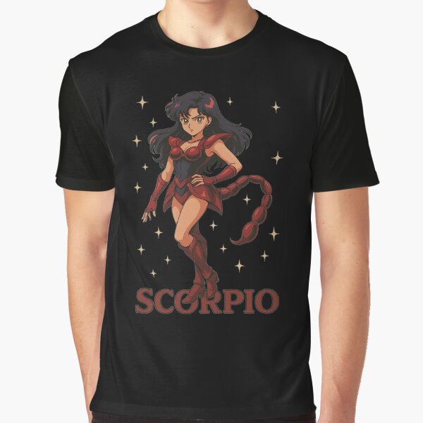 Item preview, Scorpio Sign Anime 80s style designed and sold by Mistic-Fox.