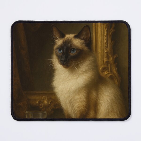 Item preview, Regal Reflections - A Balinese in the Salon designed and sold by LesChatsArt.