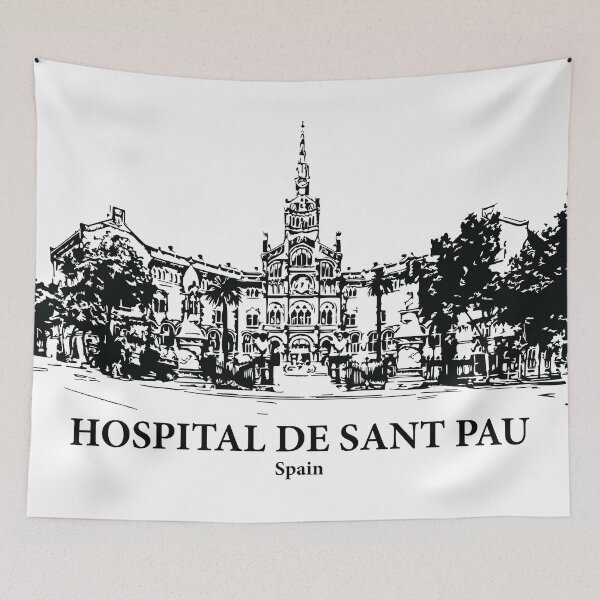 Item preview, Hospital de Sant Pau - Spain designed and sold by Lakeric Cityscapes.