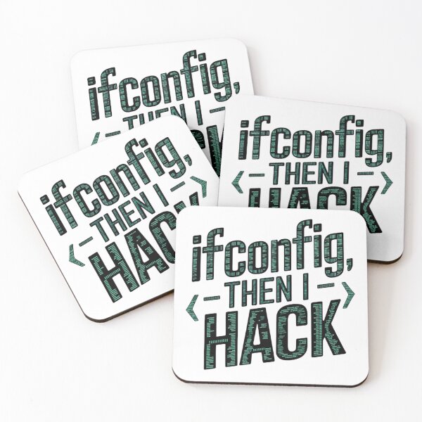 Item preview, Funny Hacker Quote ifconfig Then I Hack Linux Terminal Command Design designed and sold by pixelpopplanet.