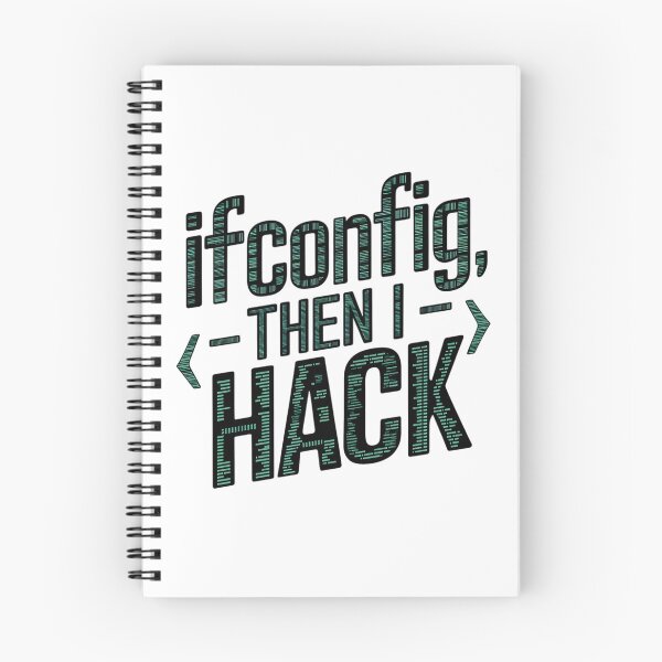 Item preview, Funny Hacker Quote ifconfig Then I Hack Linux Terminal Command Design designed and sold by pixelpopplanet.