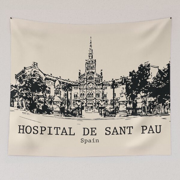 Item preview, Hospital de Sant Pau - Spain designed and sold by Lakeric Cityscapes.