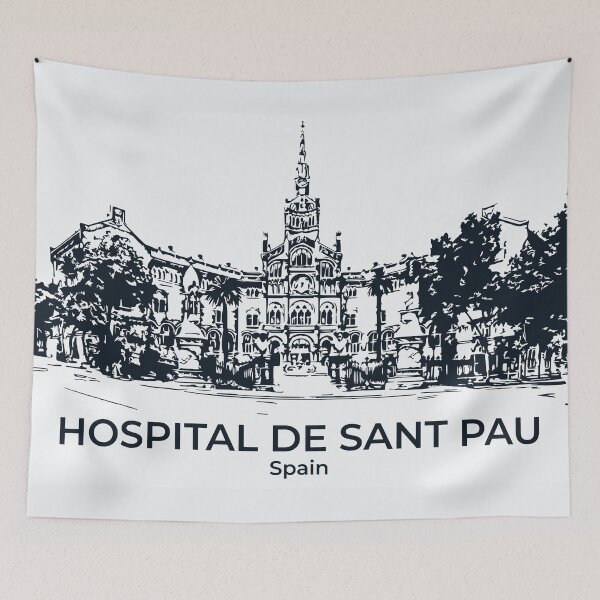 Item preview, Hospital de Sant Pau - Spain designed and sold by Lakeric Cityscapes.