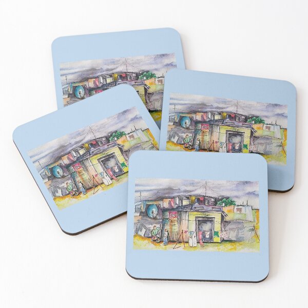 Item preview, Watercolour Township Scene designed and sold by catherine calder.