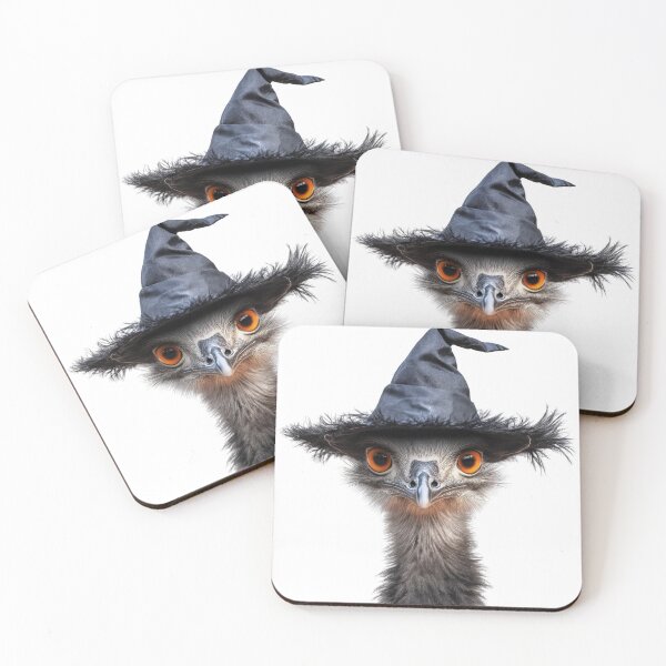 Item preview, Emu Wearing Halloween Witch Hat designed and sold by LazyOwlStore.