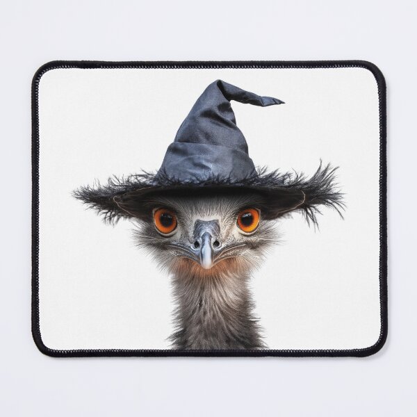 Item preview, Emu Wearing Halloween Witch Hat designed and sold by LazyOwlStore.