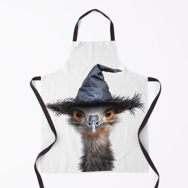 Item preview, Emu Wearing Halloween Witch Hat designed and sold by LazyOwlStore.