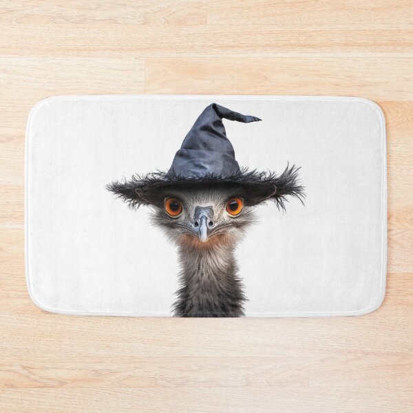 Item preview, Emu Wearing Halloween Witch Hat designed and sold by LazyOwlStore.