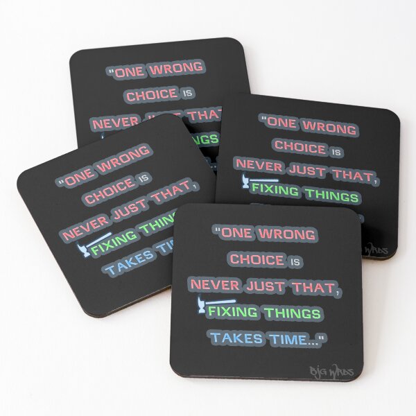 Item preview, "ONE WRONG ..." Quote 4/08/2025 designed and sold by BJGWRDS.