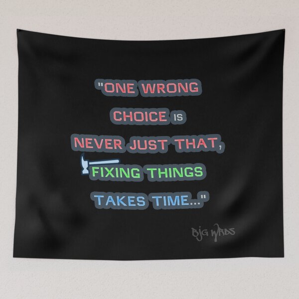 Item preview, "ONE WRONG ..." Quote 4/08/2025 designed and sold by BJGWRDS.
